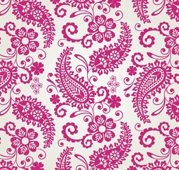 traditional paisley floral pattern , textile , Rajasthan, royal India	