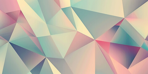 Obraz premium Kontinuierliche geometrische Dreiecksformen mit weichen Farbverläufen