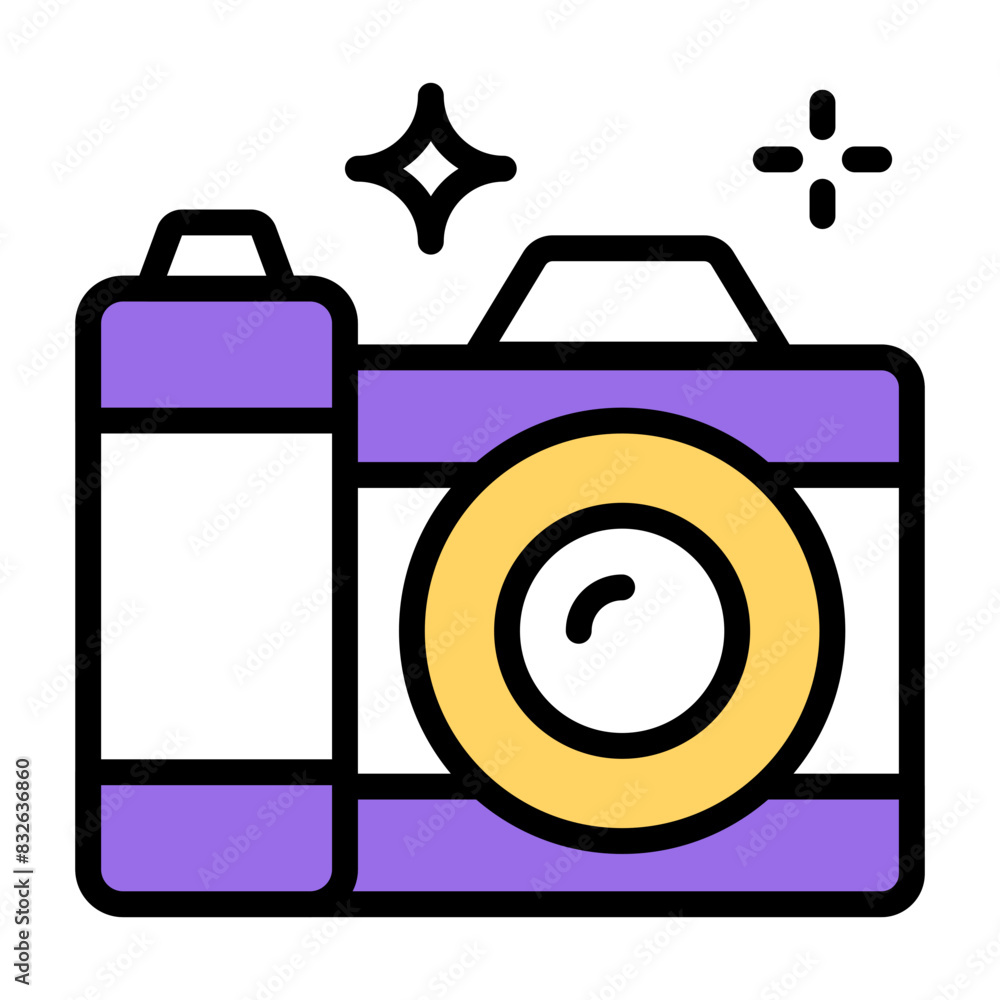 Canvas Prints Vector design of camera, photographic equipment

