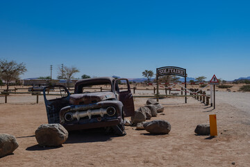 Wilderness and wild landscape of the Namib Desert in Namibia, Africa