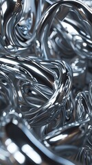 3D render of Chromium 3d render texture Pbr style