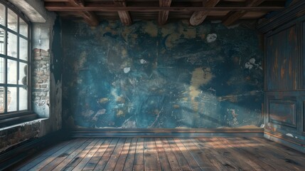 Serenity in Solitude: A Room Adorned With a Grand Painting