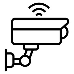 A unique design icon of smart cctv camera 

