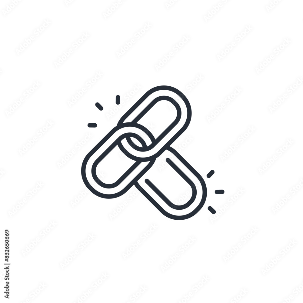 Poster link icon. vector.editable stroke.linear style sign for use web design,logo.symbol illustration.