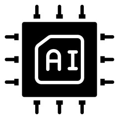 Perfect design icon of microchip 


