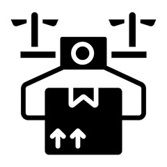 Obraz premium Modern design icon of drone delivery