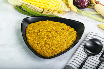Vegan cuisine - Indian soup daal