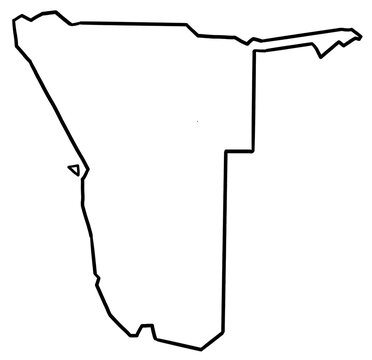 recommend clip art: Namibia map outline