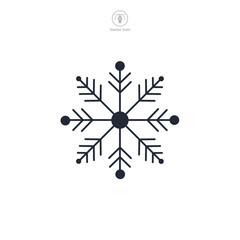 Snowflake Icon theme symbol vector illustration isolated on white background