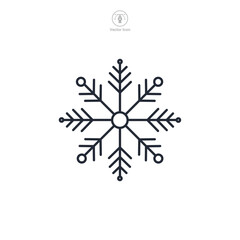 Snowflake Icon theme symbol vector illustration isolated on white background