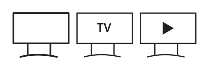 television icon vector