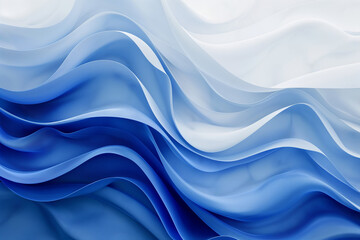 Obraz premium abstract blue and white background with curved lines, in the style of a futuristic style, dynamic energy waves, soft glow, high resolution, photorealistic