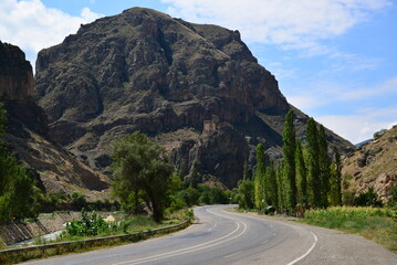 It is estimated that Engusek Castle, located in Erzurum, Turkey, was built during the medieval period.
