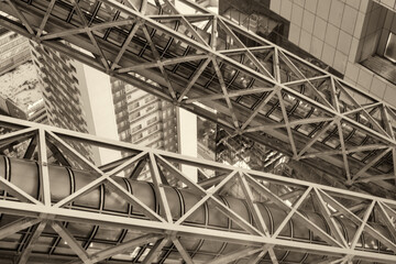 Osaka, Japan - May 28, 2016: Umeda sky building top at night