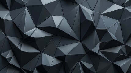 Geometric abstract black polygonal background