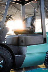 Diesel forklift, work with cargo in warehouses and cargo terminals.