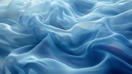 Obraz premium Elegant blue satin fabric texture