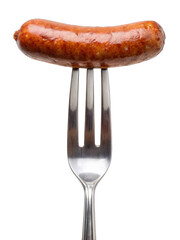 Grilled Sausage On Fork
