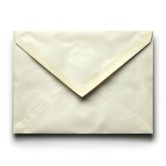 A high-resolution photograph of an envelope isolated on a white background, highlighting its clean design and versatility.