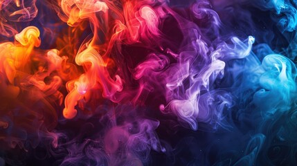 Vibrant smoke pattern