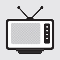 Tv icon vector. television sign and symbol