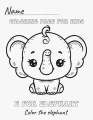 COLORING PAGE FOR KIDS.  KDP INTERIOR WORKSHEET.