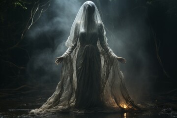 A mysterious and ethereal spirit, able to traverse between realms and commune with the departed. - Generative AI