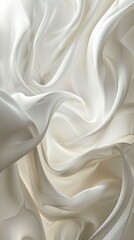 Elegant ivory satin fabric background