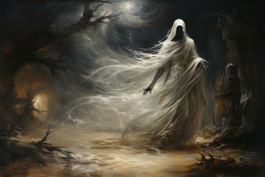 A mysterious and ethereal spirit, able to traverse between realms and commune with the departed. - Generative AI