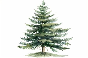 A watercolor of a Brewer Spruce