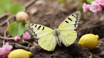 Spring signals its arrival with the presence of a lemon butterfly