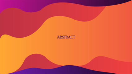 Abstract Modern wavy gradient orange and violet Background, Vibrant Abstract Gradient Background