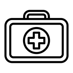 First Aid Kit Vector Filled Icon Design