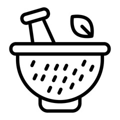 Mortar Vector Flat Icon Design