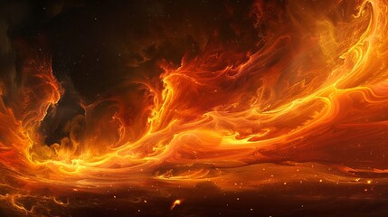 Flames dance in the dark,
Their glow painting the night.
The wind's embrace shapes their form,
A captivating sight to behold.