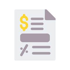 Fototapeta premium Bill Icon