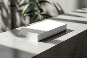 White box table plant