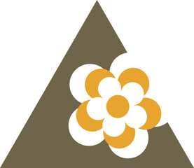 background with yellow flower