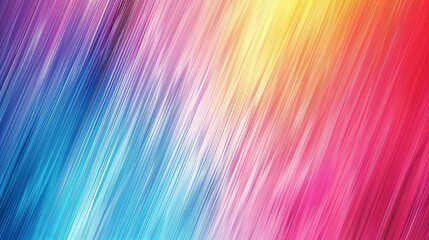 A colorful, rainbow-colored line drawing with a blue, pink, and yellow stripe