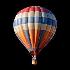 3d air balloon isolated on transparent background. 3D, CG, compositing, object, illustration, background