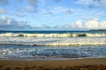 Strand, Küste von Hawaii, Insel Kauai 