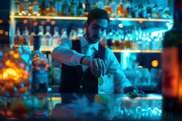 Professional luxury waiter
