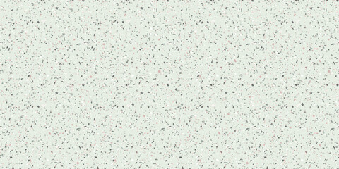 Terrazzo seamless pattern. Vector texture of mosaic floor with natural stones, granite, marble, quartz, limestone, colored glass, resin, concrete. Terazzo flooring background. Pistachio green colors