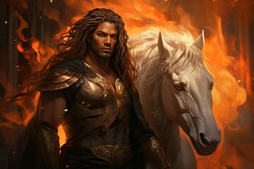 A relentless and indomitable warrior, known for their unwavering resolve and unwavering loyalty. - Generative AI