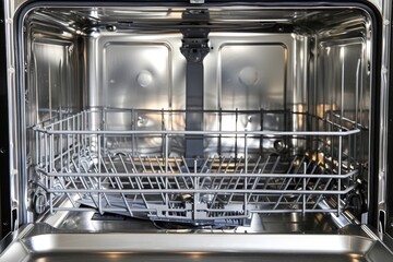 Modern dishwasher kitchen household dish washing machine professional restaurant cafe equipment consumer grade heavy load home routine clean plates cups appliances loading unloading water technology