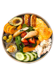 Breakfast Plate With Rich Ingredients