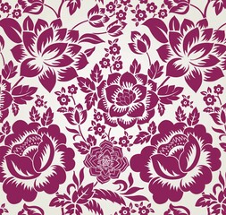 traditional wedding card design, paisley floral pattern , India	