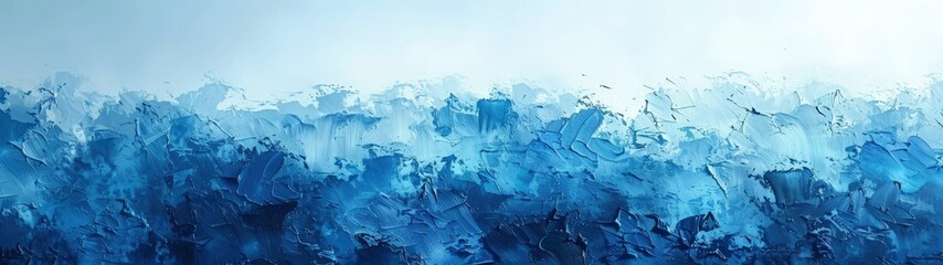 Dynamic abstract background of blue oil paint strokes, can be utilized for printed materials such as brochures, flyers, and business cards.