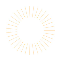  An abstract isolated retro boho sunburst shape design element.