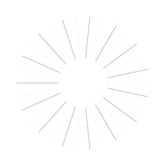 Obraz premium An abstract isolated retro boho sunburst shape design element.